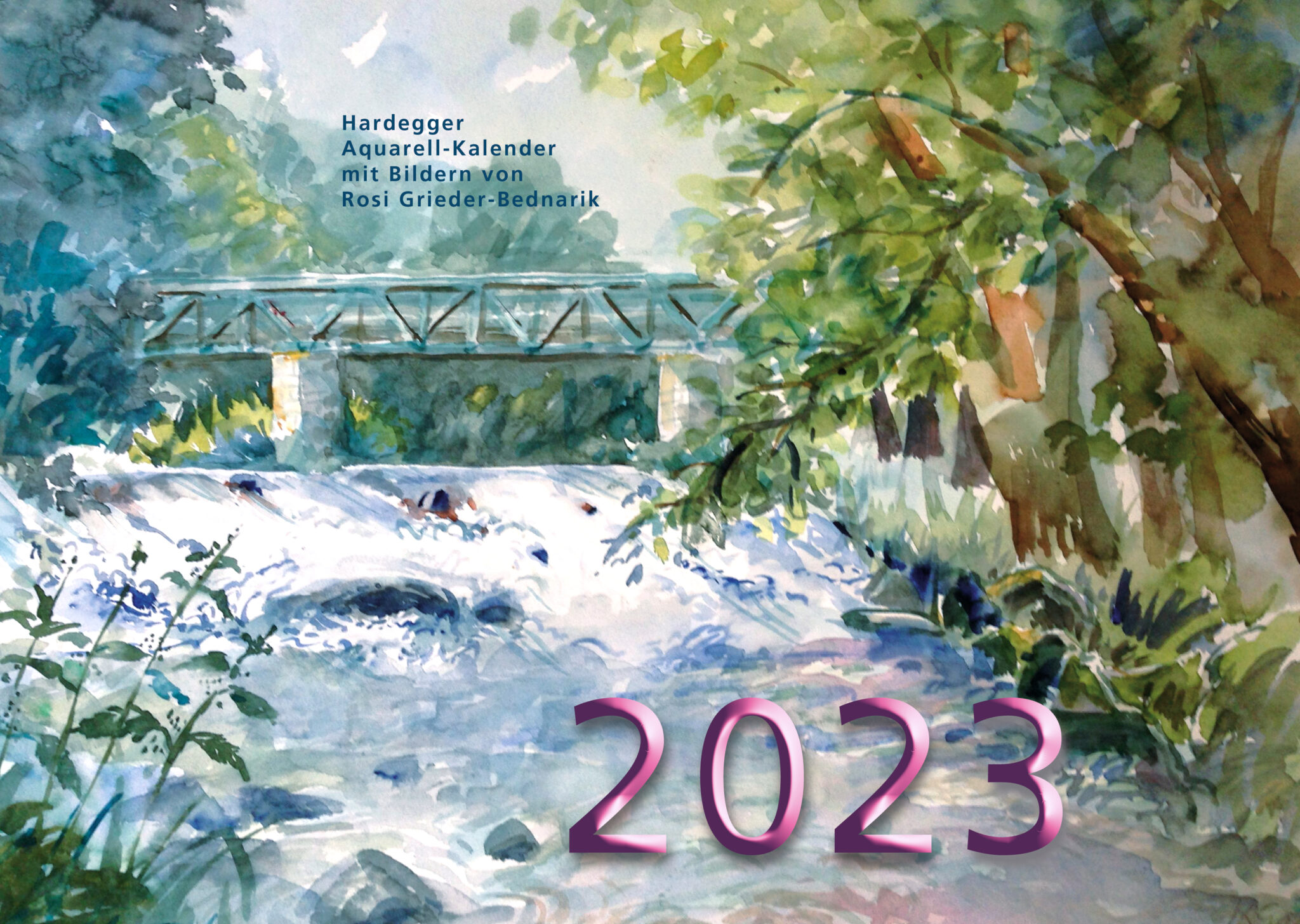 Der Aquarellkalender 2023 - Rosis Blog